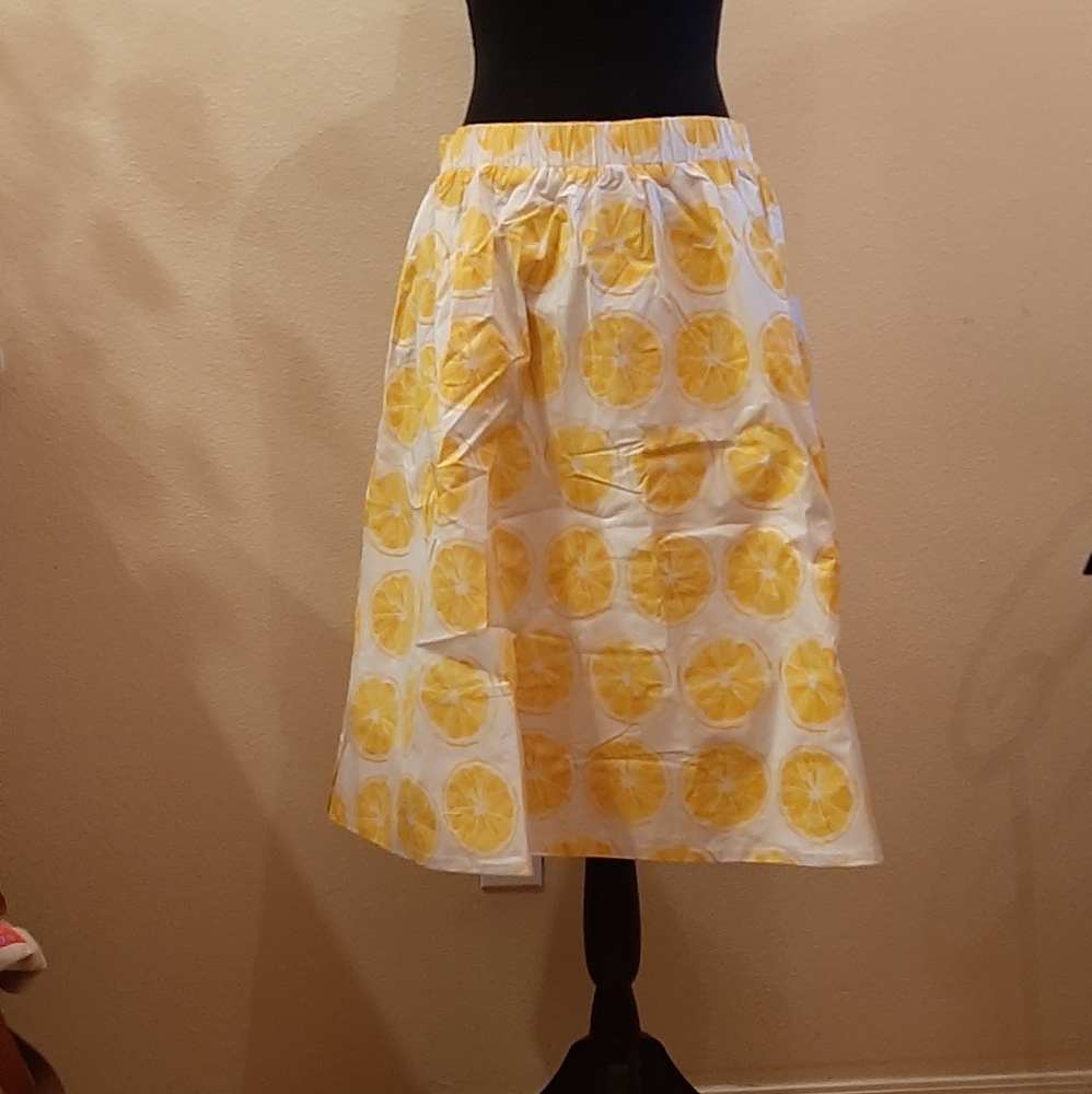 Katie Kime lemon print  skirt